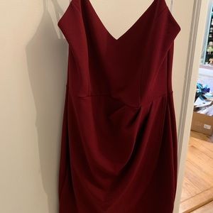 Lulus Forever Your Girl Wine Red Bodycon Dress